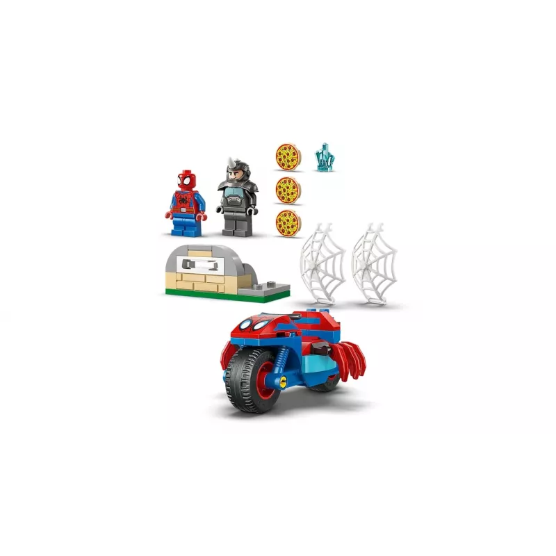 LEGO MARVEL 11206 Spidey na motocyklu kontra Rhino