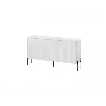 Komoda cama meble VERA 150x40x80 cm, biały mat, płyta wiórowa, rama 16 mm