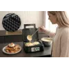 Gofrownica PROMIS WAP1600 — 2-porcjowe prostokątne płyty, 1200 W, nieprzywierająca powłoka, termostat, uchwyt chłodny w dotyku, wskaźniki LED