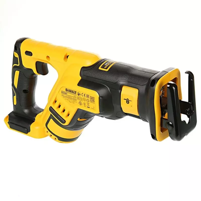 Piła szablasta DeWalt DCS367N 18V, skok 2,86 cm, głębokość cięcia drewno 30 cm / metal 10 cm, waga 2,3 kg