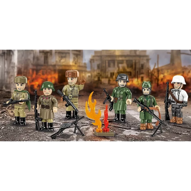 Cobi Klocki konstrukcyjne Bitwa o Stalingrad zestaw modelarski — 76 elementów, historyczna diorama