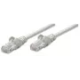Intellinet Network Patch kabel, Cat5e, 1m, szary, CCA, U/UTP, PVC, RJ45, pozłacane styki, zabezpieczenie przed zaczepianiem, osłona, dożywotnia gwarancja