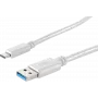 Kabel USB ShiverPeaks BS13-31046 USB 3.2 Gen 1 3m USB A USB C Biały
