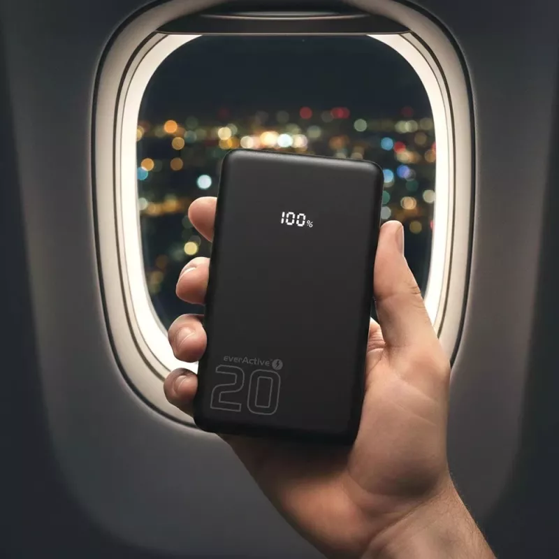 Powerbank everActive EB-22QB 20 000 mAh, 2× USB-C 20 W, Quick Charge 4.0