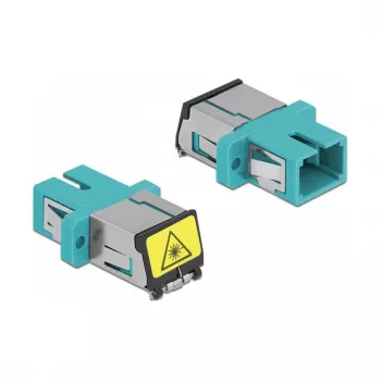 Łącznik światłowodowy DeLOCK 86890 SC Simplex żeński do SC Simplex żeński tryb wielomodowy aqua