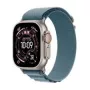 Smartwatch Apple Watch Ultra 3 49 mm z eleganckim jasnoniebieskim paskiem, z GPS i obsługą sieci komórkowej (MEWK4QC/A)