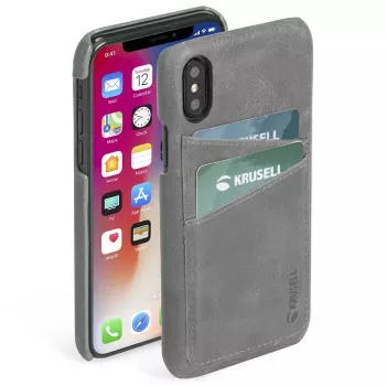 Cover Krusell Sunne iPhone XS Max Vintage szary