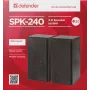 DEFENDER SPK-240 przewodowe głośniki biurkowe, 2.0, 6 W RMS, zasilane przez USB, 3,5 mm, czarny