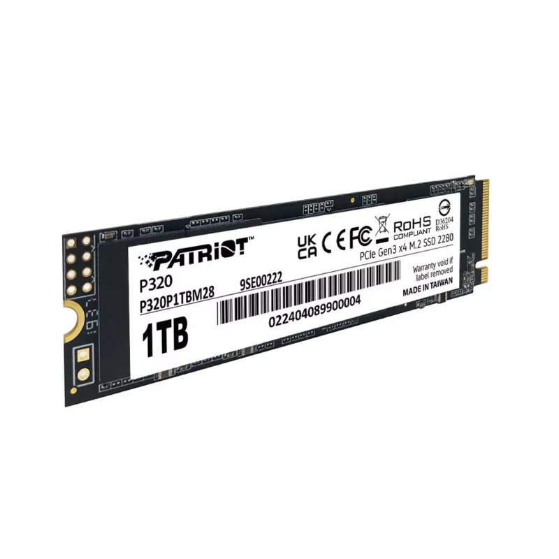 SSD Patriot Viper P320 M.2 PCIe Gen3x4 512GB 3000MB/s