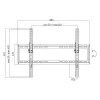 Uchwyt TV LogiLink BP0039 177.8 cm 70 Czarny Stal nierdzewna