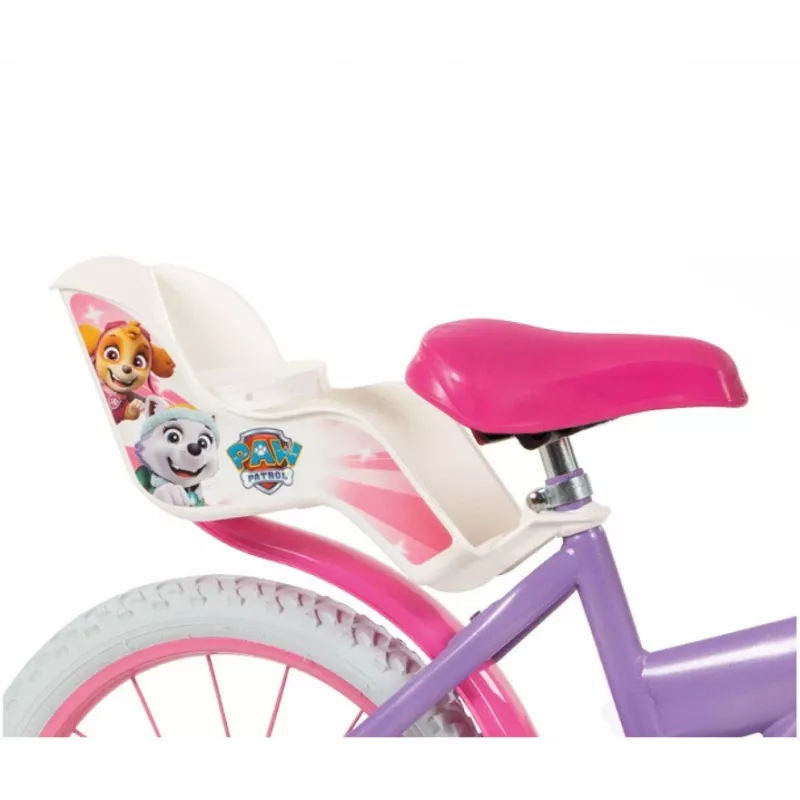 Rower dziecięcy 16 Paw Patrol fioletowy 1680 dla dziewczynki TOIMSA