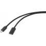 Kabel USB Renkforce USB 3.2 Gen2x2 Wtyk USB-C™, Gniazdo USB-C™ 1,00 m Czarny Płaszcz PVC (RF-4755220)