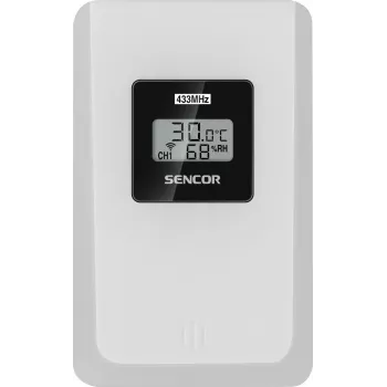 Sencor SWS 3000 W Stacja pogodowa z ładowarką i czujnikiem bezprzewodowym, biała
