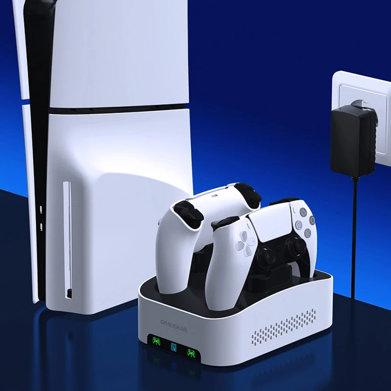 GrauGear G-3506-CG 3,5-calowy zewnętrzny dysk twardy do gier 4 TB ze stacją ładującą kontroler PS5
