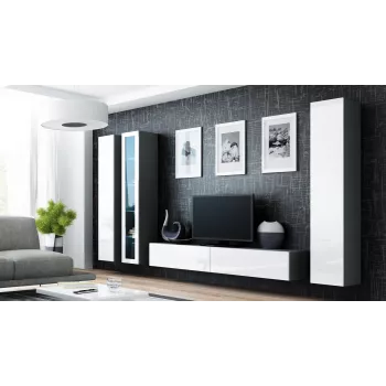 Cama pełna Szafka VIGO '180' 180/40/30 dąb sonoma/biały połysk