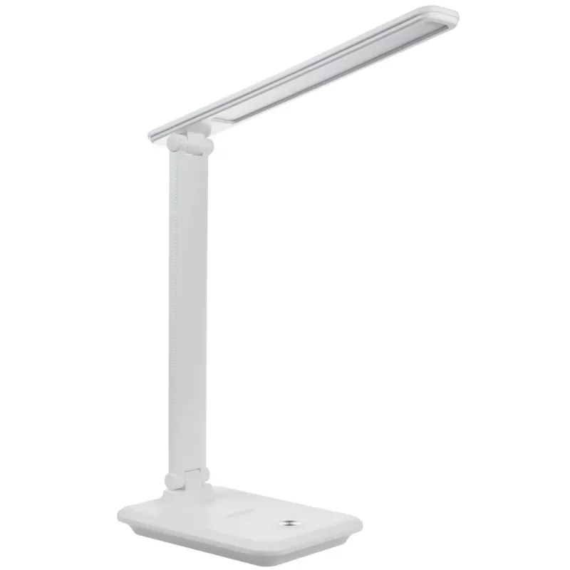 Lampa biurkowa LED MACLEAN MCE614W 9W, biała, regulowane nachylenie i ściemnianie