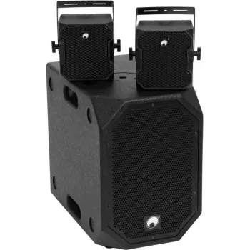 Zestaw głośników aktywnych Omnitronic BOB-10A z 2x BOB-4 (aktywny głośnik PA i dwa głośniki satelitarne)