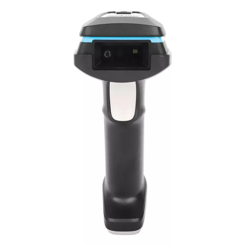 Manhattan 2D Long Range LED Barcode Scanner, USB, 450mm głębokość skanowania, maks. światło otoczenia 100 000 luksów (światło słoneczne), obsługuje symbologie - 1D (21 wersji) i 2D (10 wersji), kabel skanera RJ45 do USB 1,8 m (najpopularniejszy typ, czyli USB-A), czarny, 3 lata gwarancji