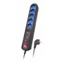 Listwa zasilająca Lestar LFT 2005 — 5 gniazd AC typu F, kabel 2,5 m, szary/czarny