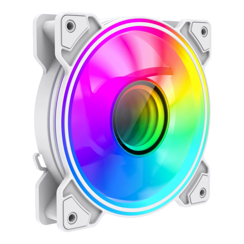 Gamemax | Wentylator obudowy | DUAL RING INFINITY | Biały