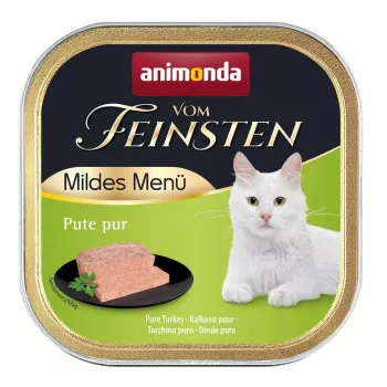 Mokra karma dla kota animonda Vom Feinsten Mildes Menu Indyk 100 g saszetka, monobiałkowa, dla dorosłych, 81% wilgotności