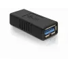 Adapter DELOCK USB 3.0-A USB-A na USB-A czarny, transfer danych USB 3.0