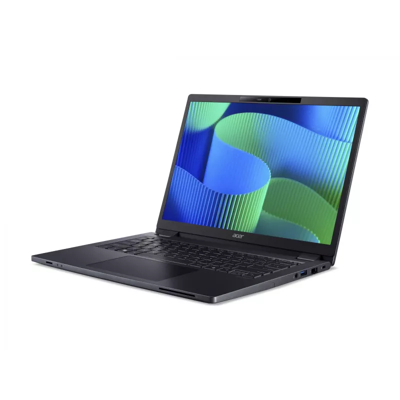 Acer | TravelMate TMP414-53-G2-TCO-585Q | Niebieski łupkowy | 14 cali | WUXGA | 1920 x 1200 pikseli | Intel Core 5 | 120U | 16 GB | DDR5 | Pojemność dysku SSD 256 GB | Intel Iris Xe