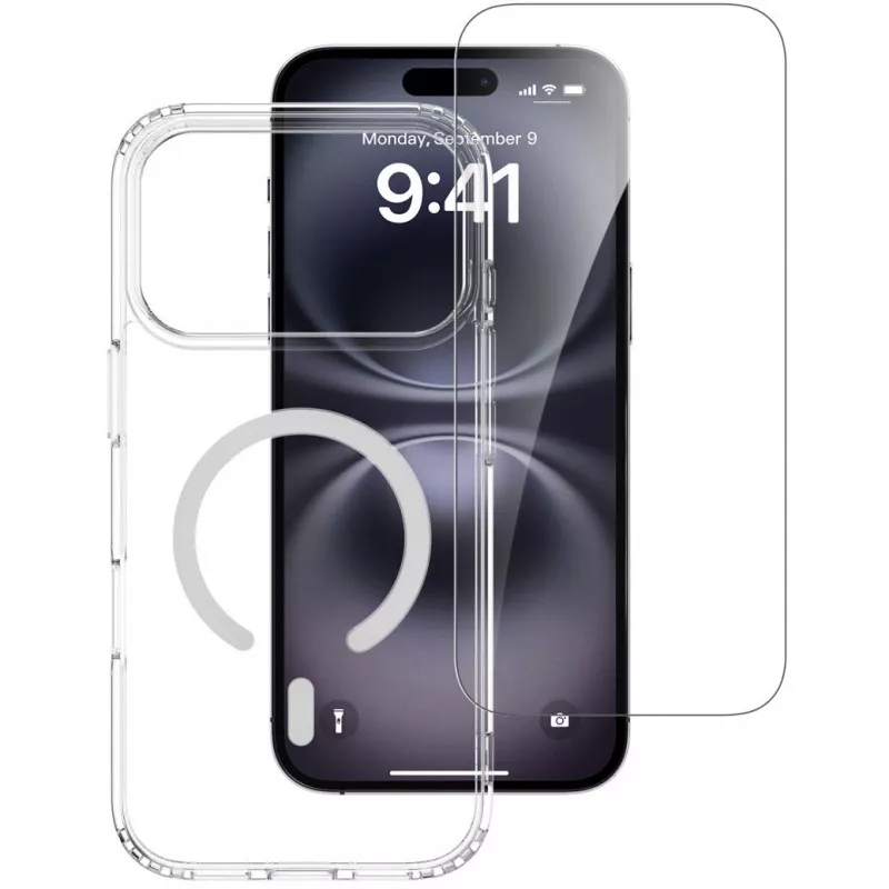 4smarts 360° Premium Protection zestaw ochronny do Apple iPhone 17 Pro Max, kompatybilny z MagSafe, przezroczysty