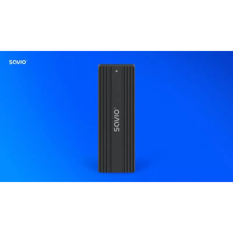Obudowa SSD SAVIO AK-84 Czarna dla dysków M.2, USB 10 Gbit/s (Type-A / Type-C), aluminium + ABS