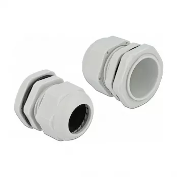 Dławik kablowy DeLOCK 60227 szary plastik 10 szt.