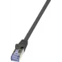 LogiLink PrimeLine – kabel krosowy – RJ-45 (M) do RJ-45 (M) – 20 m – SFTP, PiMF – kabel surowy kat. 7 – bezhalogenowy, formowany, nieplączący się – czarny
