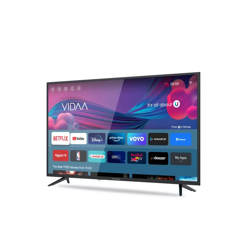 Telewizor Allview 43iPlay6000-F, 108 cm, Smart TV, FullHD, LED, Klasa E, Czarny