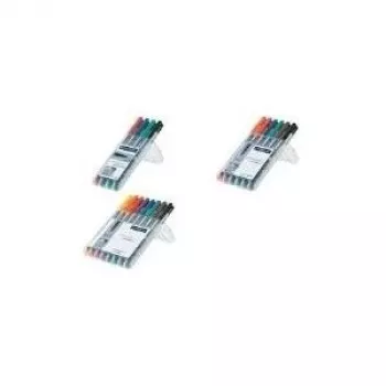 Marker Staedtler 316 WP4 Czarny Niebieski Zielony Czerwony