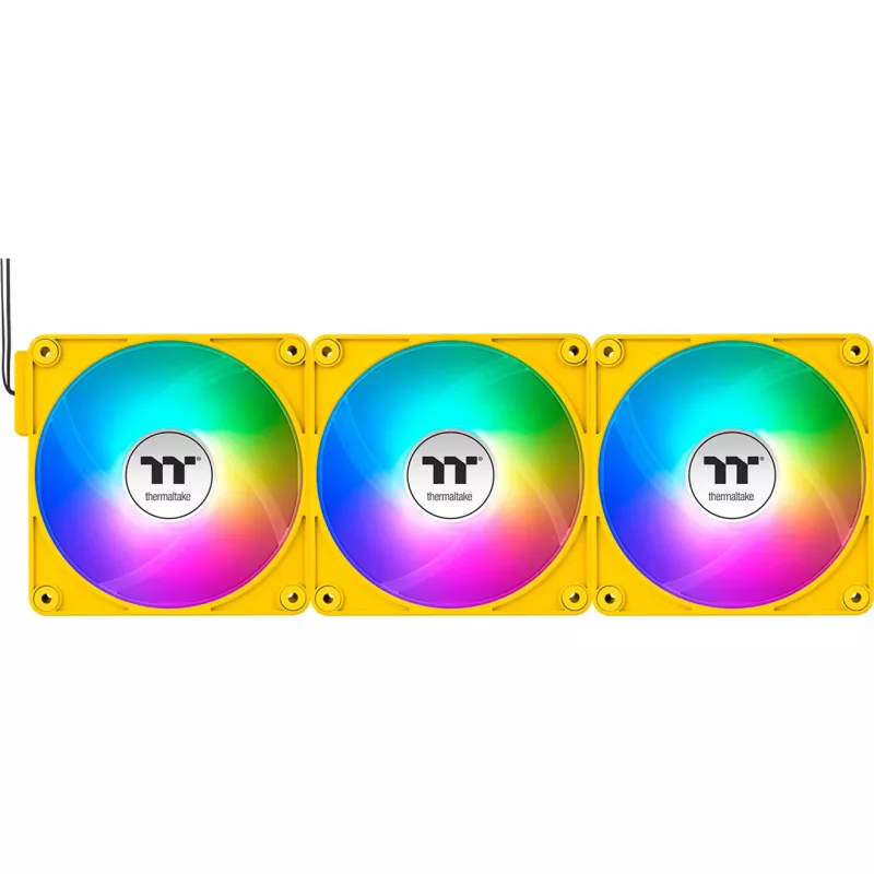 Thermaltake CT140 EX ARGB 140mm Żółte Wentylatory Obudowy 3-Pack