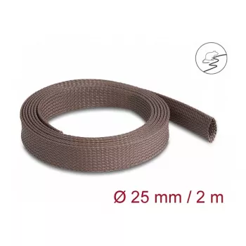 Osłona na kable DeLOCK 20901 brązowa poliester 2,5 cm
