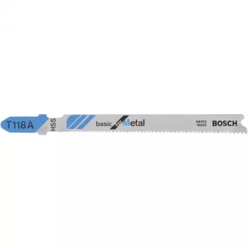 Brzytwa do wyrzynarki Bosch T 118 A ze stali szybkotnącej HSS 5 szt.