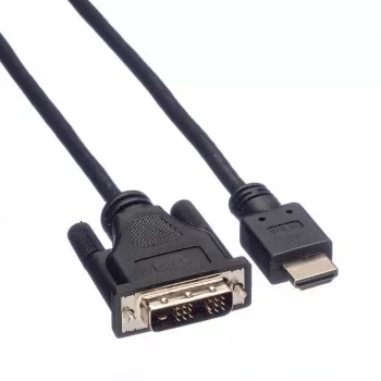 ROLINE Adapter kabel HDMI do DVI-D (Single Link) - 1,5m - Czarny (11.04.5516)