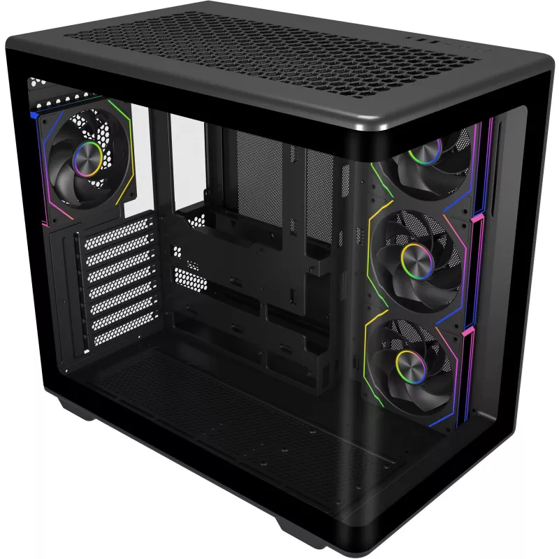 Elite 600 ARGB , obudowa Tower czarna, szkło hartowane x 2