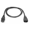 Przedłużacz zasilania Typ IEC C14/IEC C13 M/F czarny 1,8m
