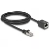 Kabel sieciowy DeLOCK 90309 RJ-45 Cat6a 2 m Czarny
