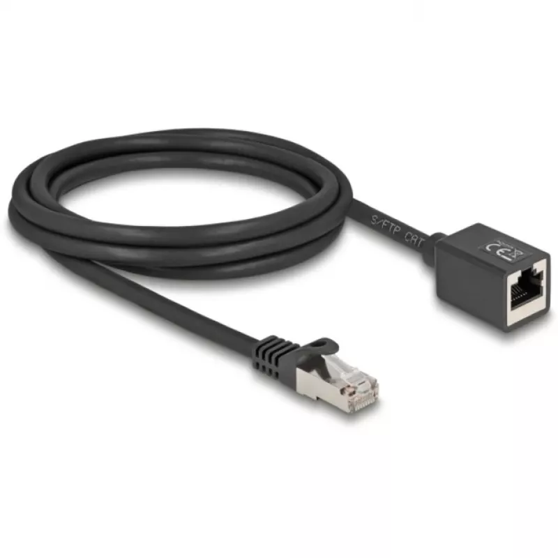 Kabel sieciowy DeLOCK 90309 RJ-45 Cat6a 2 m Czarny