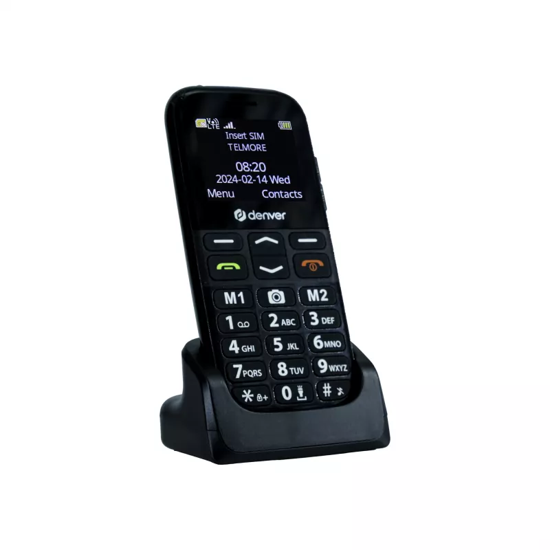 Telefon komórkowy DENVER BAS-18500MEB 1,77 cala Dual SIM, 2G, 128x160, 800 mAh, czarny