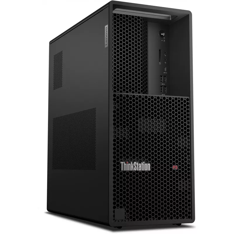 Lenovo ThinkStation P3 Tower Gen 2 Intel Core Ultra 5 245K 32 GB DDR5-SDRAM 512 GB SSD Windows 11 Pro Stacja robocza Czarny