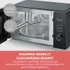 Kuchenka mikrofalowa z funkcją grill i termoobieg SEVERIN MW 7798, wolnostojąca, 29 l, 900 W, czarna, talerz obrotowy 315 mm