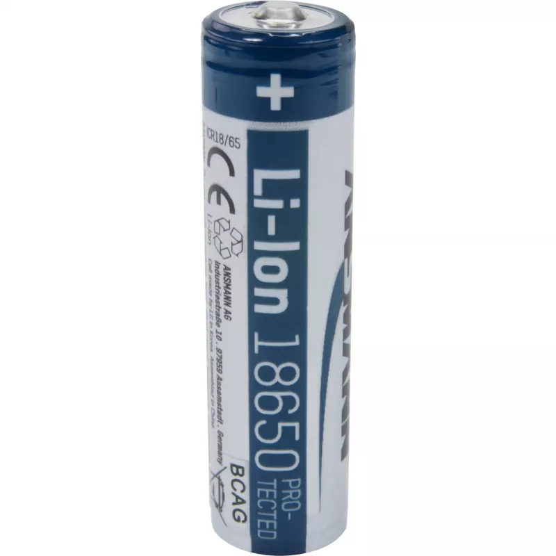 ANSMANN - Bateria 18650 - Li-Ion - 2600 mAh - 9,36 Wh - Srebrny (1307-0000)