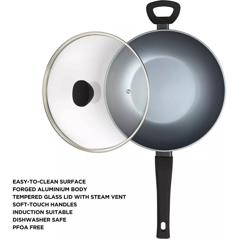 Wok Russell Hobbs RH01709EU 28 cm Pearlised, patelnia z powłoką nieprzywierającą