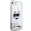 Karl Lagerfeld | Oryginalne etui IPHONE SE 2022/SE 2020/7/8 Karl Lagerfeld Twarde etui z brokatem Głowa Choupette (KLHCI8LNCHCS)
