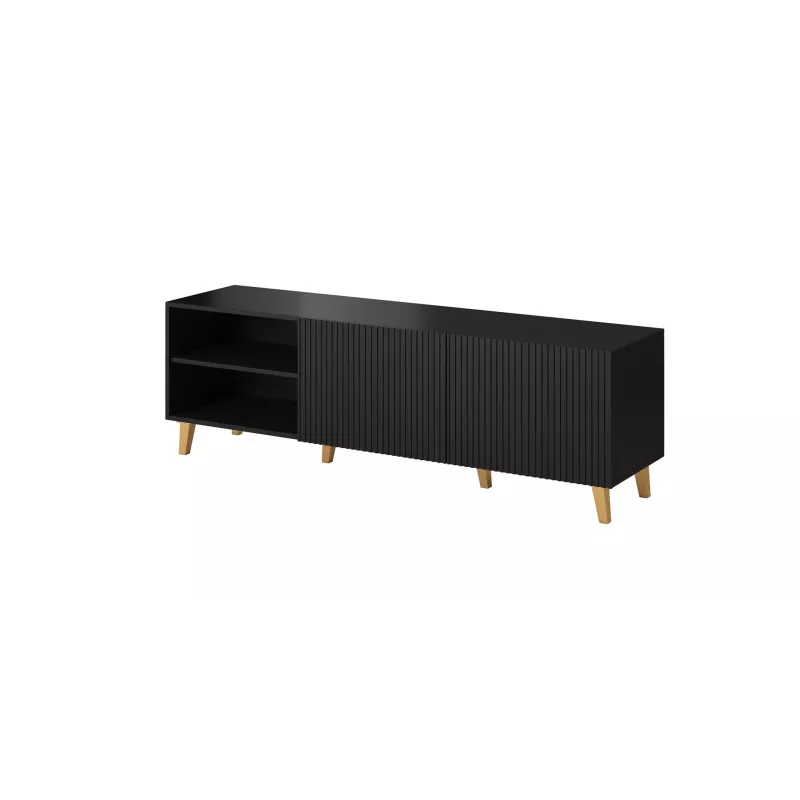 Cama szafka RTV PAFOS 150x42x52 czarny matowy