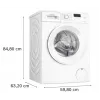 Pralka ładowana od przodu Bosch WGE02201PL — 8 kg, 1200 obr./min, bęben 55 l, wyświetlacz LED, inwerter