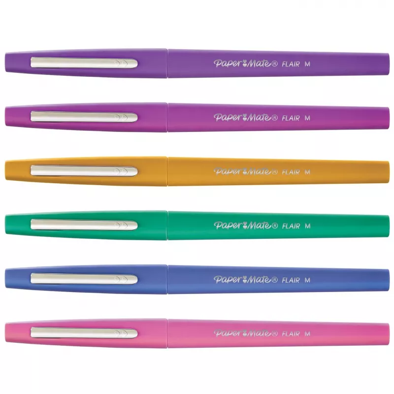 Papermate Flair Felt Pen Set 6 kolorów